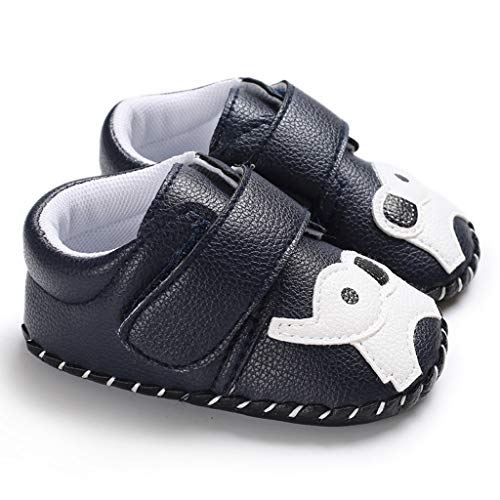 YWLINK Zapatos De Bebé con Fondo Suave Zapatos Casuales con Estampado De Elefante De Dibujos Animados Suela De Goma Zapatillas De Deporte Lindo Zapatos De Primer Paso(Azul,12EU)