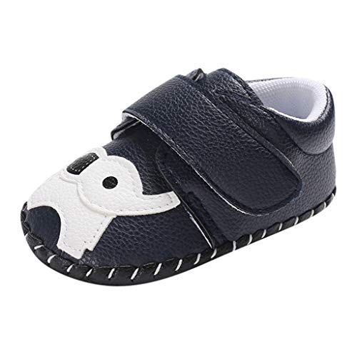 YWLINK Zapatos De Bebé con Fondo Suave Zapatos Casuales con Estampado De Elefante De Dibujos Animados Suela De Goma Zapatillas De Deporte Lindo Zapatos De Primer Paso(Azul,12EU)