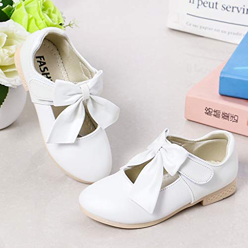 YWLINK Zapatos NiñAs,Arquean Los PequeñOs Zapatos De Princesa Sandalias Fiesta En La Playa Zapatos De Baile Antideslizante Zapatillas CóModo Ocio Lindo Regalo De CumpleañOs(Blanco,27EU)