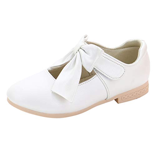 YWLINK Zapatos NiñAs,Arquean Los PequeñOs Zapatos De Princesa Sandalias Fiesta En La Playa Zapatos De Baile Antideslizante Zapatillas CóModo Ocio Lindo Regalo De CumpleañOs(Blanco,27EU)