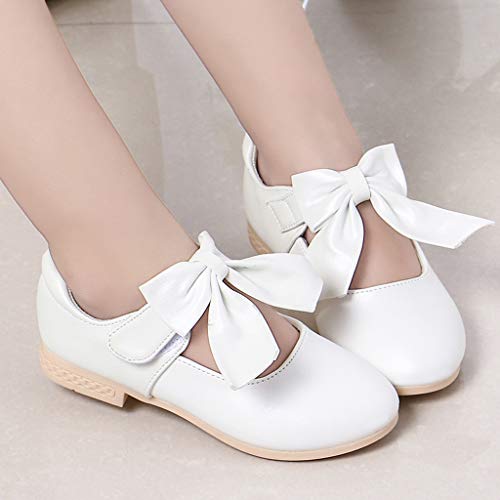 YWLINK Zapatos NiñAs,Arquean Los PequeñOs Zapatos De Princesa Sandalias Fiesta En La Playa Zapatos De Baile Antideslizante Zapatillas CóModo Ocio Lindo Regalo De CumpleañOs(Blanco,27EU)