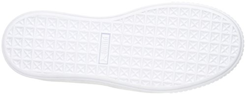 Zapatilla de deporte de moda con plataforma de gamuza para mujer, Puma Black / Puma White, 6.5 M EE. UU.