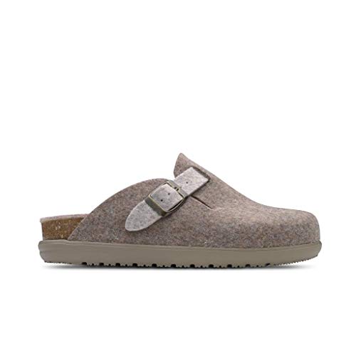 Zapatilla de Estar por casa cómodas y Calientes Domus de Feliz Caminar - con Suela Antideslizante, Plantilla de Corcho Natural anatómica y ergonómica - Made in Spain (Chocolate 38)