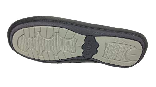 Zapatilla de Estar por casa/Biorelax/Hombre/Mod. Gris Liso/Empeine Suapel/Suela de Goma Antideslizante/Cámara de Aire/Talla 42