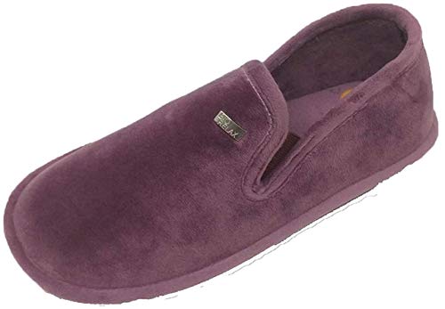 Zapatilla de Estar por casa/Biorelax/Mujer/Cerrada de Talón/Empeine Suapel/Suela de Goma Antideslizante/con Cámara de Aire/Color Malva/Talla 40