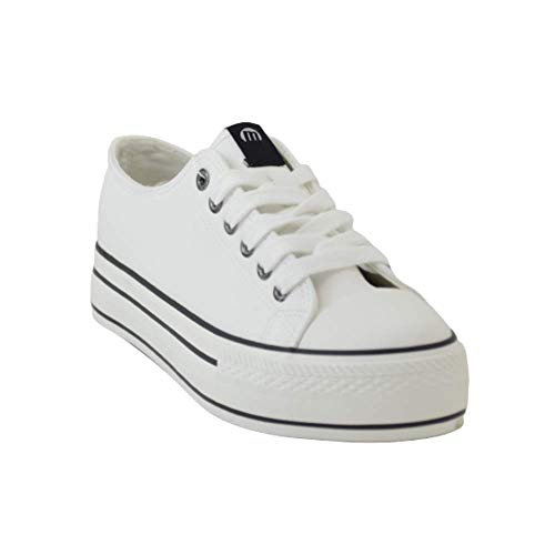 Zapatilla Deportiva Plataforma Mustang 69423 Blanco- Mustang
