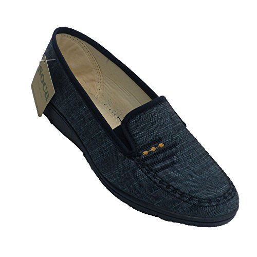Zapatilla Mujer Cerrada Estar casa Verano Soca en Azul Talla 36