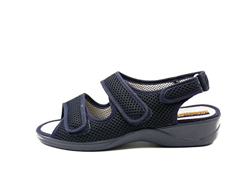 Zapatilla Mujer, Marca DOCTOR CUTILLAS, Color Azul Marino, Cierre Dos velcros - 21739-115 (39, Azul)