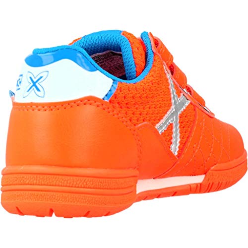 Zapatilla Munich Niño G-3 Kid Naranja/Plata Velcro Nº31