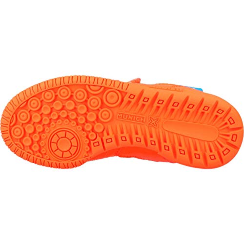 Zapatilla Munich Niño G-3 Kid Naranja/Plata Velcro Nº31