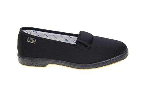 Zapatilla venano Mujer Gomas a los Lados Persona Mayor Doctor Cutillas en Negro Talla 37