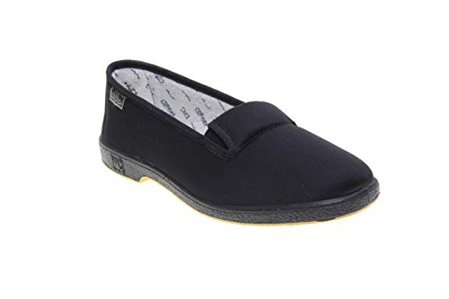 Zapatilla venano Mujer Gomas a los Lados Persona Mayor Doctor Cutillas en Negro Talla 37