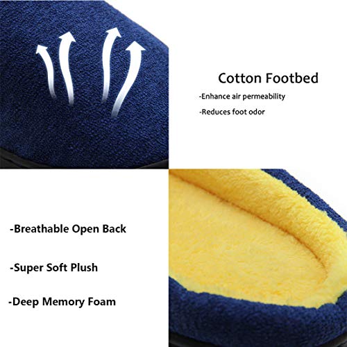 Zapatillas Casa Hombre Mujer Invierno Calido Zapatillas Memory Foam Slipper Ultraligero cómodo y Antideslizante Zapatilla de Estar por casa para Mujer Zapatillas de Interior