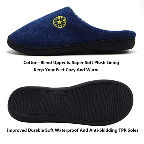 Zapatillas Casa Hombre Mujer Invierno Calido Zapatillas Memory Foam Slipper Ultraligero cómodo y Antideslizante Zapatilla de Estar por casa para Mujer Zapatillas de Interior