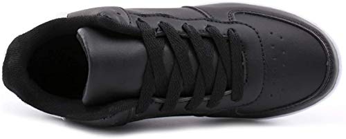 Zapatillas Casual para Mujer Zapatillas de Deporte Gimnasio Zapatos Cuña Cómodos Sneakers para Trotar Compras Negro 39
