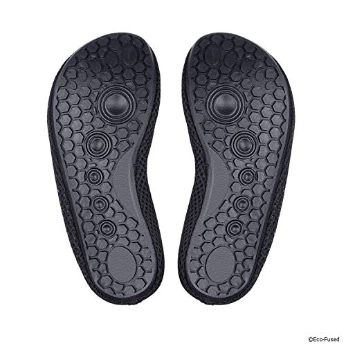 Zapatillas de Agua para Mujeres – Extra Cómodas - Protegen contra la Arena, Agua Fría/Caliente - Calzado de Ajuste Fácil para Nadar (Negro) – (G)US para Mujeres:7- 8/Longitud de la Plantilla: 9.44”