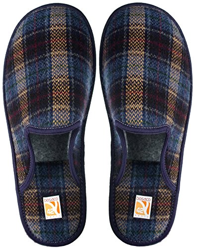 Zapatillas De Casa De Hombre Pantuflas Casa Hombre Suela De Memoria (43 EU, Bluish)