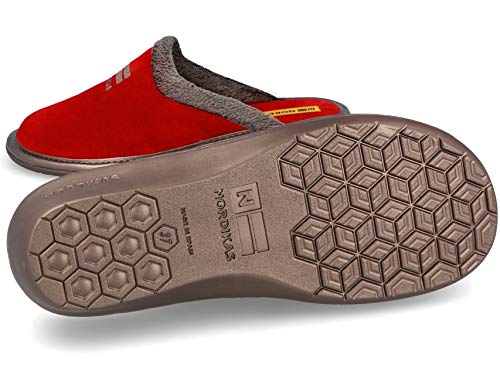 Zapatillas de casa en Ante Rojo (42)