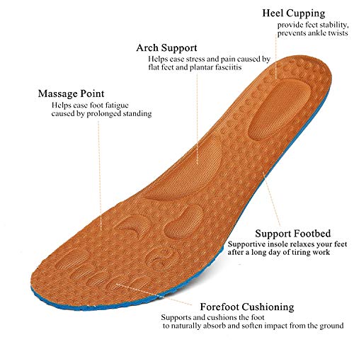 Zapatillas de Casa Mujer Hombre Zuecos de Algodón Comodas Transpirable Casual Pantuflas Exterior y Interior, Azul Naranja, 41 EU