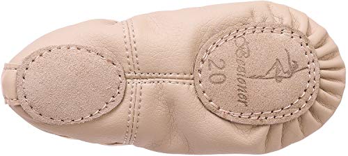 Zapatillas de Danza Cuero Zapatos Media Punta de Ballet y Gimnasia para Niña y Mujer Beige 38