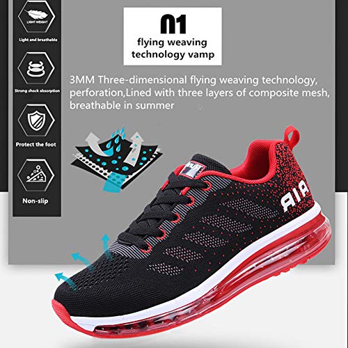 Zapatillas de Deportes Hombre Mujer Zapatos Deportivos Aire Libre para Correr Calzado Sneakers Gimnasio Casual(833-Rose42)