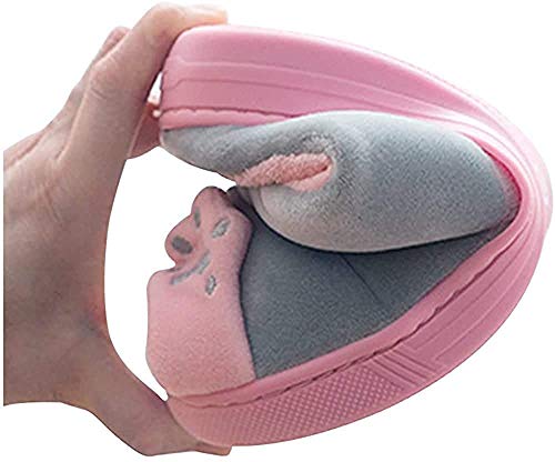 Zapatillas De Estar por Casa De Mujer Homber Invierno Dibujos Animados Gato Antideslizante CáLido Interior Dormitorio Slippers
