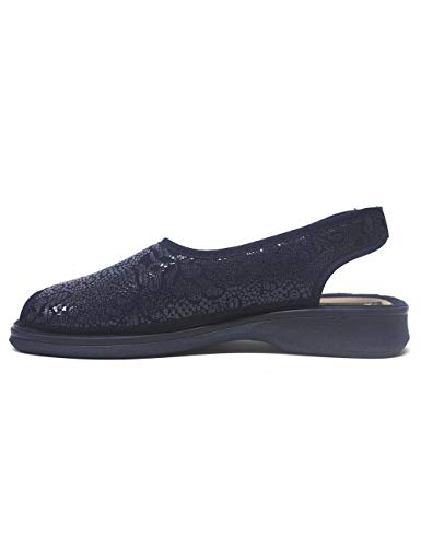 Zapatillas de Estar por casa para Mujer Especial para Personas Mayores Ancianos Ancho Especial Campello 5705 Azul - Color - Marino, Talla - 36
