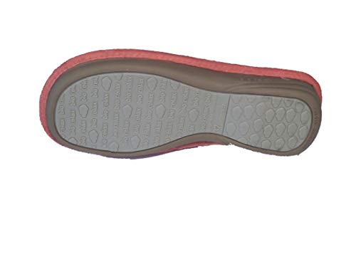 Zapatillas de Estar por casa/De Mujer/Biorelax/Primavera-Verano/Mod. Cuña 3 cms/Color Coral/Talla 38