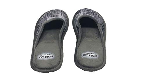 Zapatillas de Estar por casa/Hombre/Biorelax/Dibujo Rascacielos/Empeine Grenoble/Cámara de Aire/Talón Acolchado/Suela Goma/Talla 43