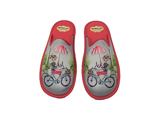 Zapatillas de Estar por casa/Mujer/Biorelax/Primavera/Verano/Multicolor/Puntera Cerrada/con Cámara de Aire/Talla 38