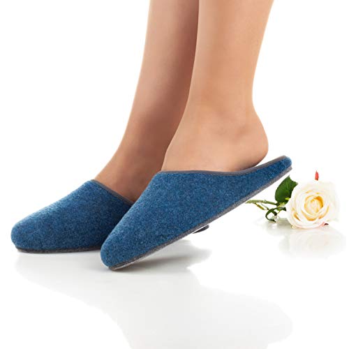 Zapatillas de Fieltro Azul - 41