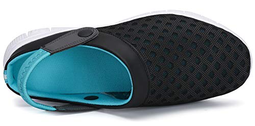 Zapatillas de Jardín Hombre Mujere Zuecos de Playa Malla Zapatos de Enfermera Cocina Verano Azul 38 EU