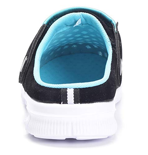 Zapatillas de Jardin Mujer Sandalias de Playa Hombre Zuecos de Sanitarios Zapatillas Ligeros Respirable Zapatos Verano,Negro Azul,EU 37