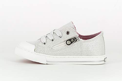 Zapatillas De Lona Niña Pablosky Plata 962851 26