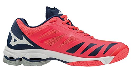Zapatillas de Mujer Mizuno Volley Wave Lightning Z5 Low (42 EU, 01 - Fiery Coral/White/Estate Blue)