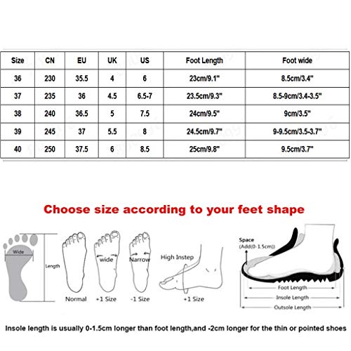 Zapatillas de Mujer Plataforma Cuña Interior Verano 2020 PAOLIAN Zapatillas Mujer Casual Blanco con Tacon Baratas Zapatos de Mujer de Cordones Vestir Cómodos Sneaker