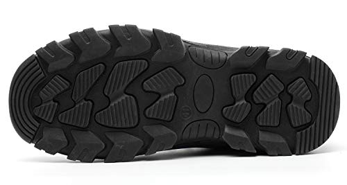 Zapatillas de Seguridad Hombre Zapatos de Mujer Antideslizante Transpirable Zapatos de Trabajo Calzado de Trabajo Ultra Liviano Suave y Cómodo Deportes Unisex, A Gris, 46 EU