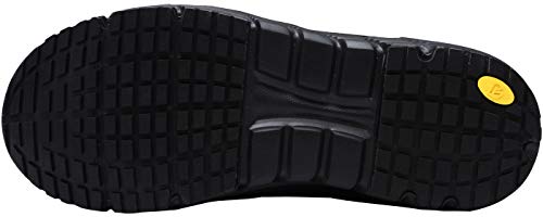 Zapatillas de Seguridad Mujer L8038 S1 SRC Zapatos de Trabajo con Punta de Acero Ultra Liviano Suave y cómodo Transpirable Antideslizante(36 EU,Negro Oscuro)