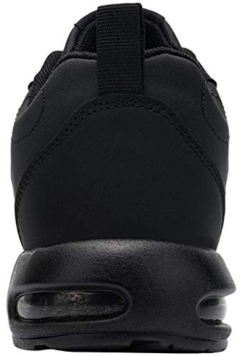 Zapatillas de Seguridad Mujer Zapatos de Seguridad Zapatos de Trabajo Absorción de choques Colchón de Aire Ligero Transpirable Botas de Seguridad (Negro Mate,36 EU)