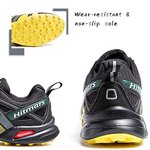Zapatillas De Trail Running Impermeables para Hombre Mujer Zapatillas Trekking Zapatos Senderismo Deporte Amarillo Talla 38