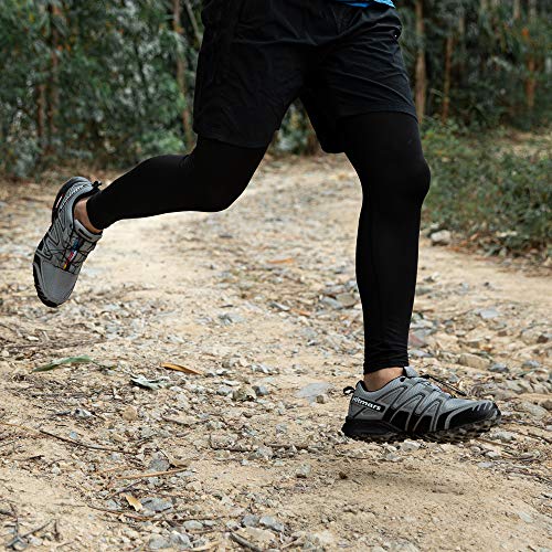 Zapatillas De Trail Running Impermeables para Hombre Mujer Zapatillas Trekking Zapatos Senderismo Deporte Gris Talla 42