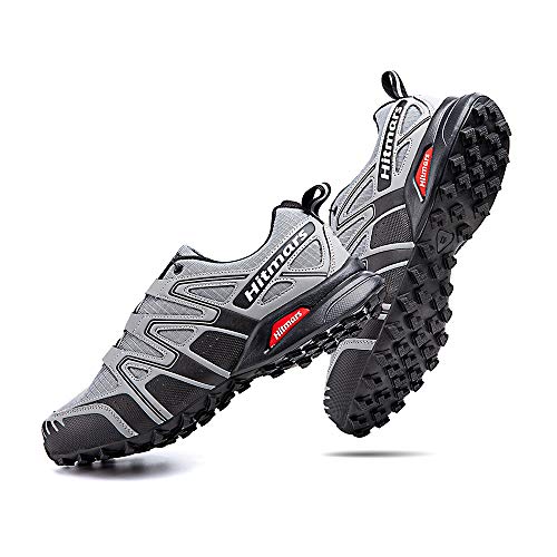 Zapatillas De Trail Running Impermeables para Hombre Mujer Zapatillas Trekking Zapatos Senderismo Deporte Gris Talla 43