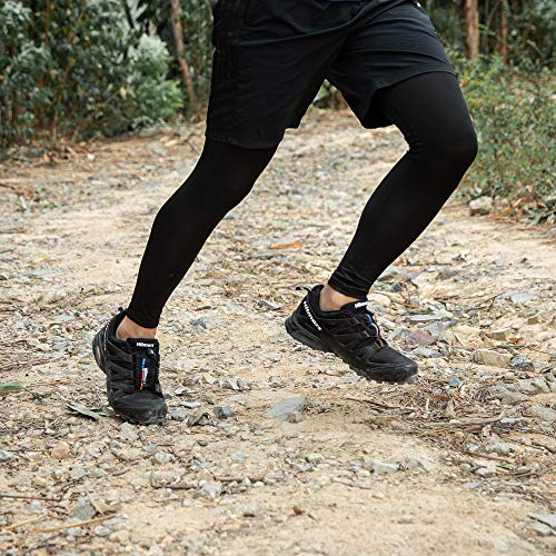 Zapatillas De Trail Running Impermeables para Hombre Mujer Zapatillas Trekking Zapatos Senderismo Deporte Negro Talla 43