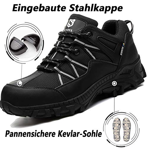 Zapatillas de Trekking para Hombres Zapatillas de Senderismo de Montaña Antideslizantes Aire Libre y Deporte Zapatillas de Camping Zapatillas de Deporte