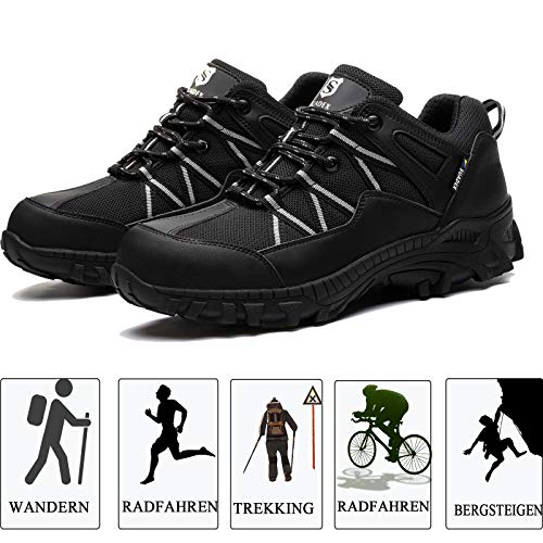 Zapatillas de Trekking para Hombres Zapatillas de Senderismo de Montaña Antideslizantes Aire Libre y Deporte Zapatillas de Camping Zapatillas de Deporte