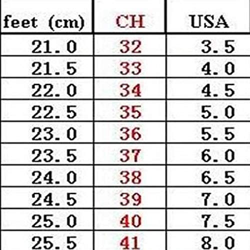 Zapatillas Deportivas de Mujer - Zapatillas Mujer Running Casual Yoga CalzadoMallas Inferiores Gruesas Zapatillas Blancas pequeñas Gris Hembra 37