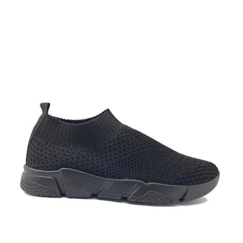 Zapatillas Deportivas Mujer Knit sin Cordones Super Adaptable Suela Negra