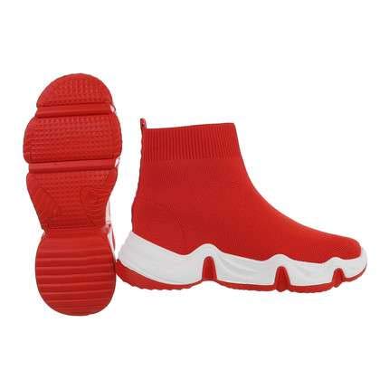 Zapatillas deportivas para hombre y mujer, zapatillas y suela dentada unisex, Rojo (rojo), 41 EU