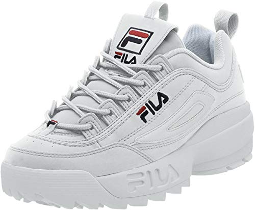 Zapatillas Fila Strada Disruptor para hombre, Blanco (blanco, rojo (White/Peacoat/Vinred)), 43.5 EU
