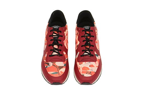 ZAPATILLAS GEOX ROJO PIEL MUJER